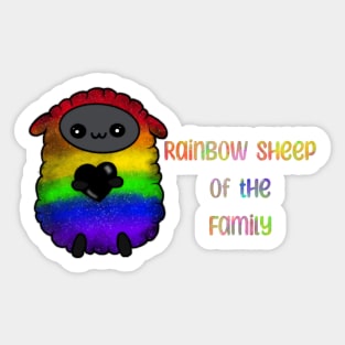 Rainbow Sheep of the Family Sticker